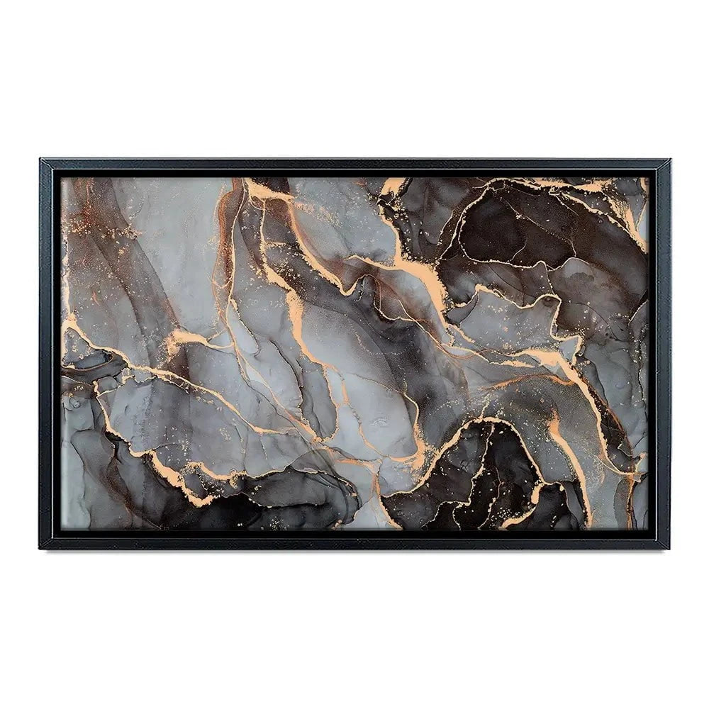 Charcoal Marble Canvas Print Charcoal Marble Canvas Print wall art product djero.adlibeshe yahoo.com / Shutterstock
