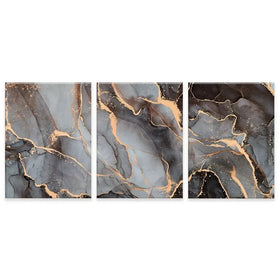 Charcoal Marble Trio Canvas Print Charcoal Marble Trio Canvas Print wall art product djero.adlibeshe / Shutterstock