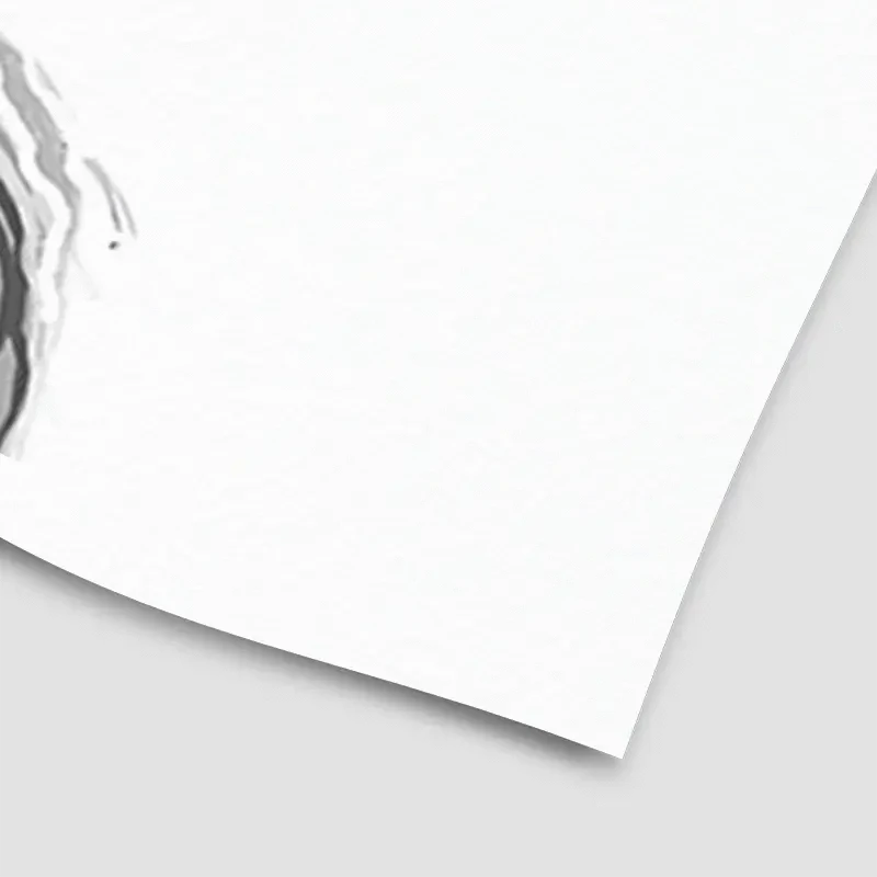 Cheeky Black And White Highland Cow Art Print Cheeky Black And White Highland Cow Art Print wall art product Independent