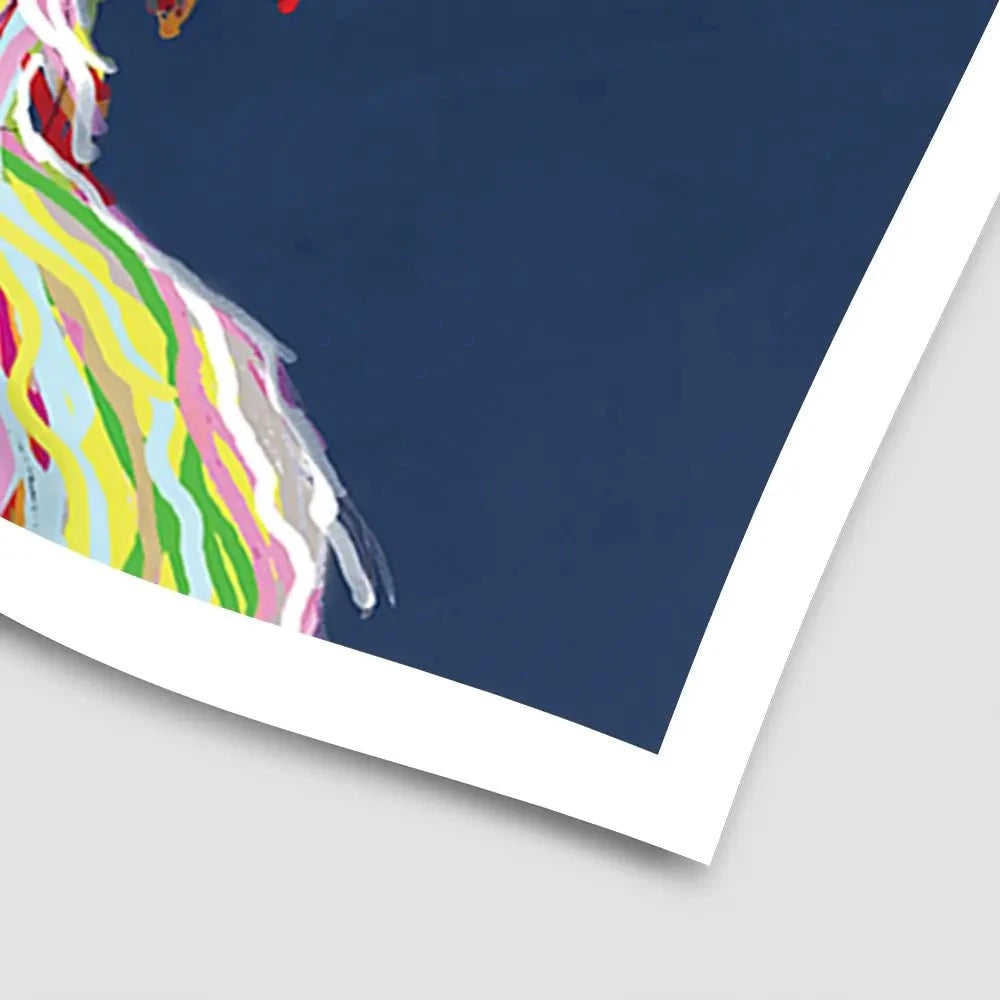 Cheeky Coo In Navy Blue Art Print Cheeky Coo In Navy Blue Art Print wall art product Independent