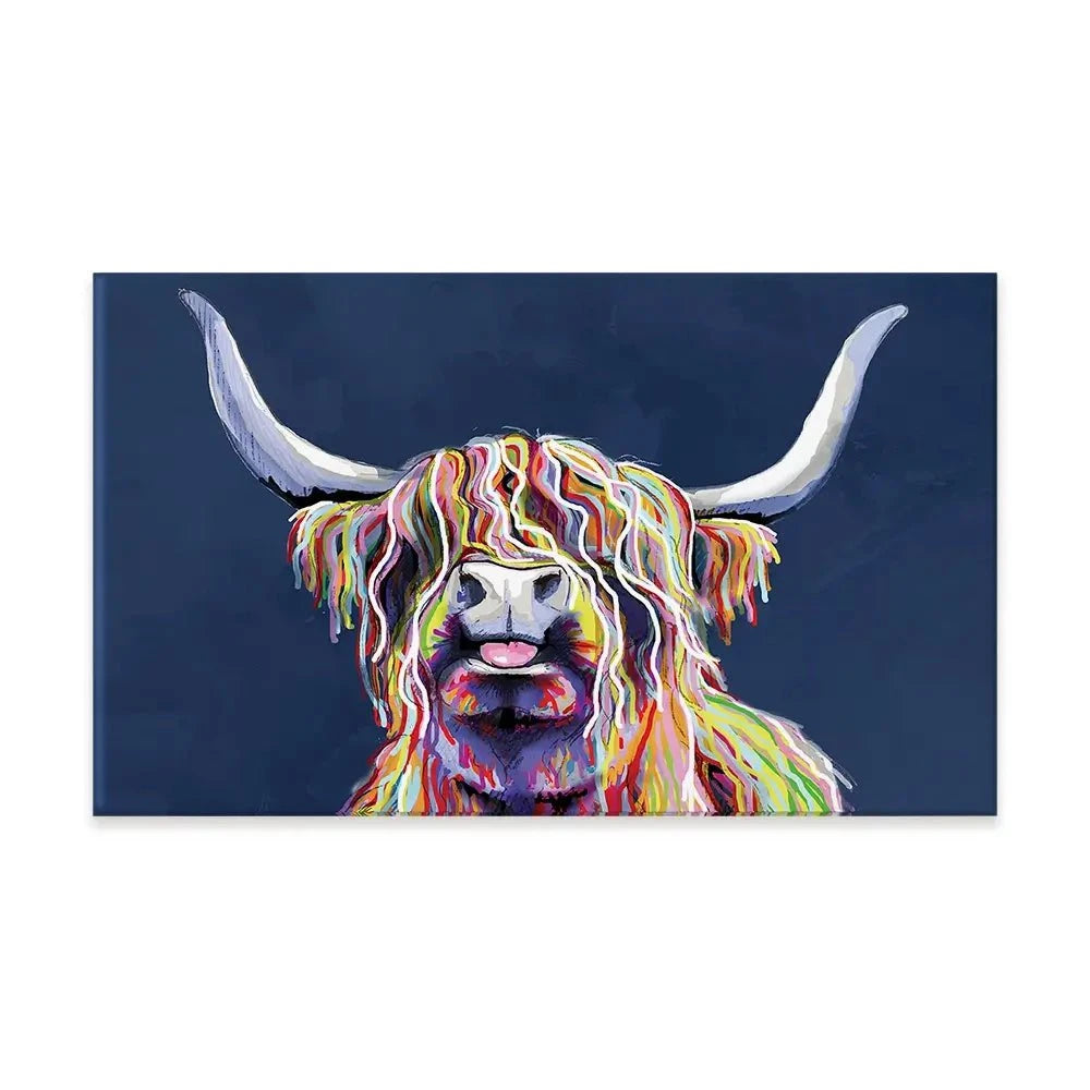 Cheeky Coo In Navy Blue Canvas Print Cheeky Coo In Navy Blue Canvas Print wall art product Independent