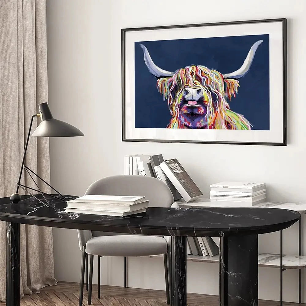 Cheeky Coo In Navy Blue Framed Art Print Cheeky Coo In Navy Blue Framed Art Print wall art product Independent