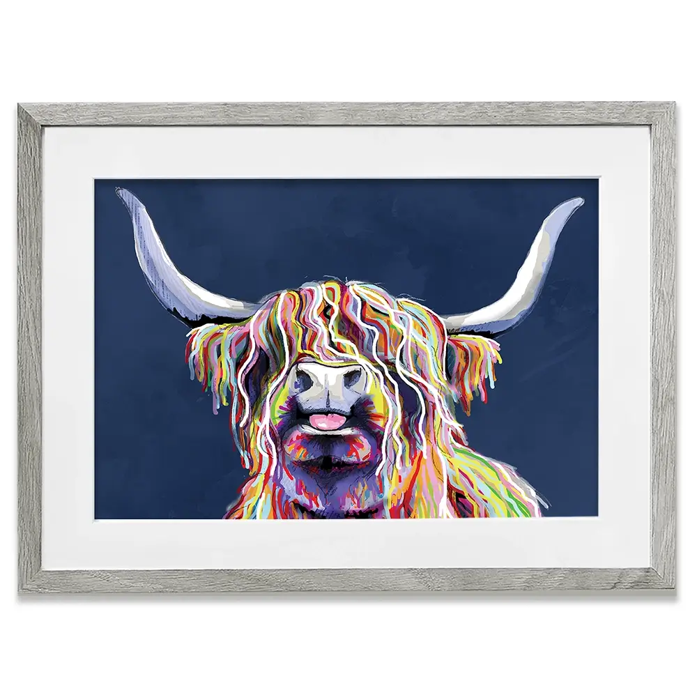 Cheeky Coo In Navy Blue Framed Art Print Cheeky Coo In Navy Blue Framed Art Print wall art product Independent