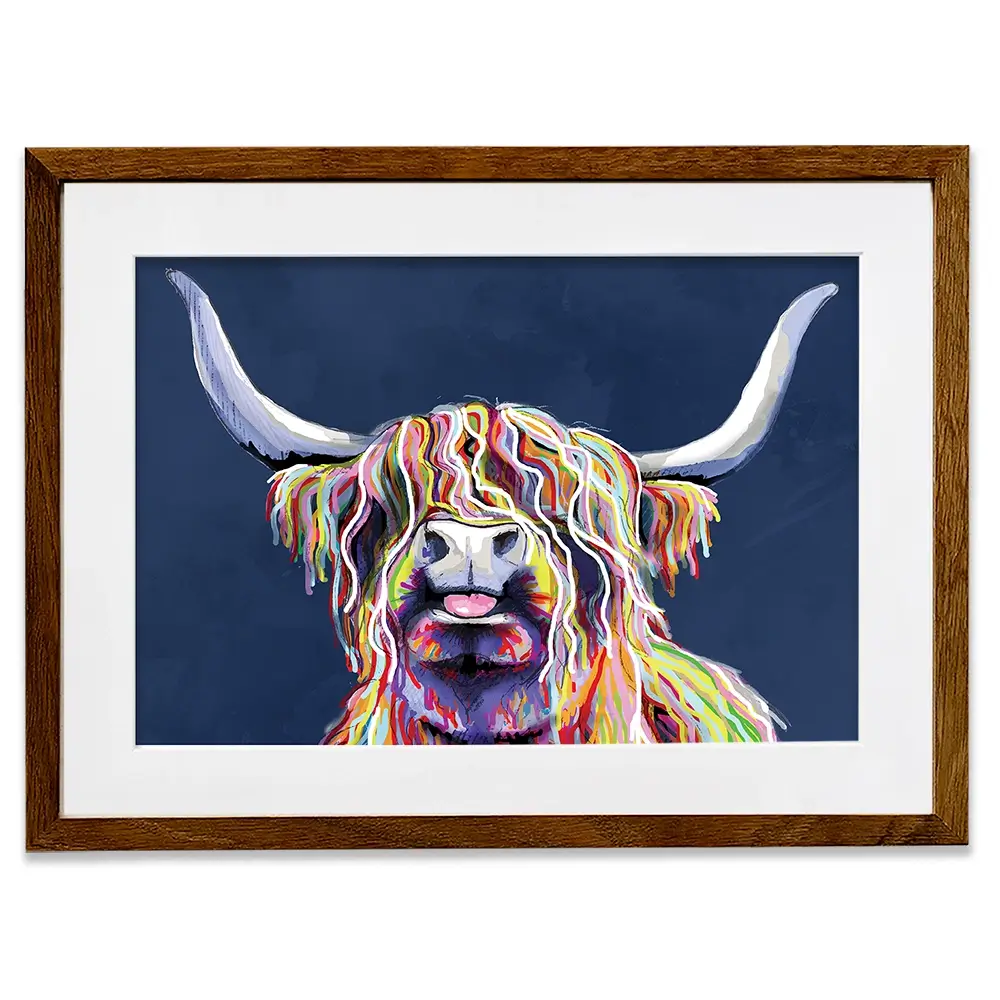 Cheeky Coo In Navy Blue Framed Art Print Cheeky Coo In Navy Blue Framed Art Print wall art product Independent