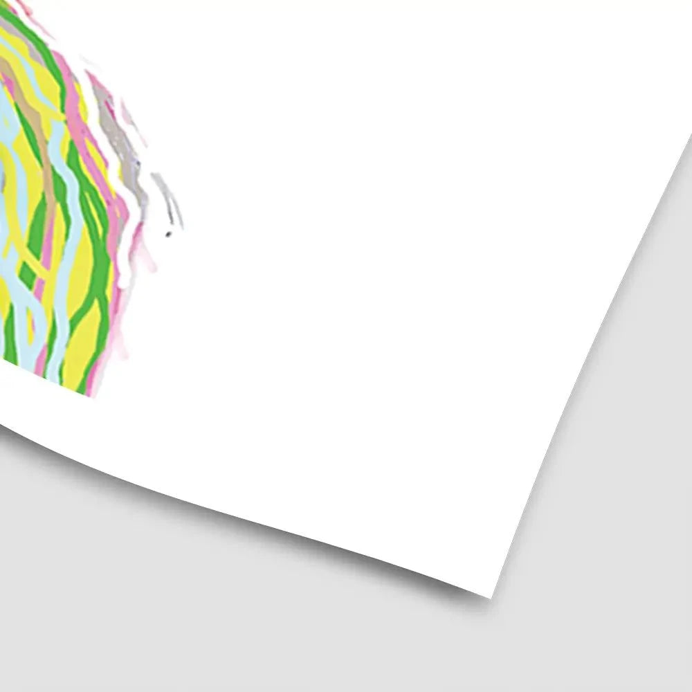 Cheeky White Highland Cow Art Print Cheeky White Highland Cow Art Print wall art product Independent