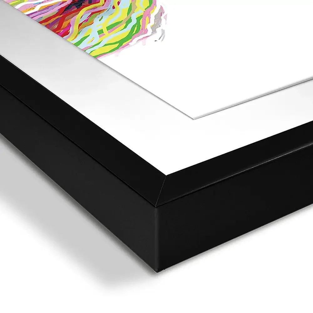 Cheeky White Highland Cow Framed Art Print Cheeky White Highland Cow Framed Art Print wall art product Independent