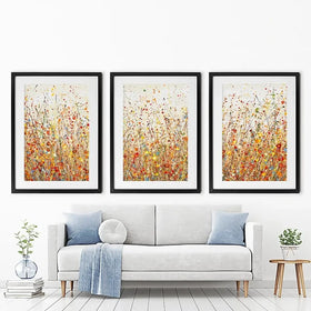 Cheerful Autumn Framed Art Print Trio Cheerful Autumn Framed Art Print Trio wall art product Olga Tkachyk