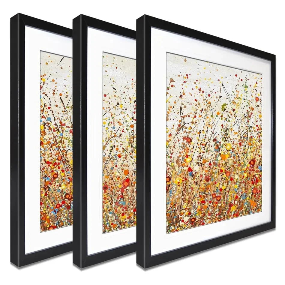 Cheerful Autumn Framed Art Print Trio Cheerful Autumn Framed Art Print Trio wall art product Olga Tkachyk