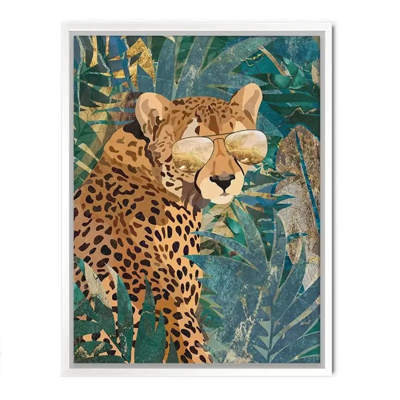 Cheetah Disguise Canvas Print Cheetah Disguise Canvas Print wall art product Sarah Manovski