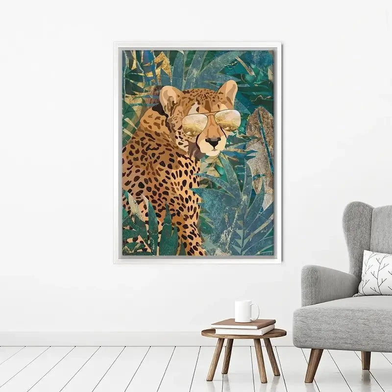 Cheetah Disguise Canvas Print Cheetah Disguise Canvas Print wall art product Sarah Manovski