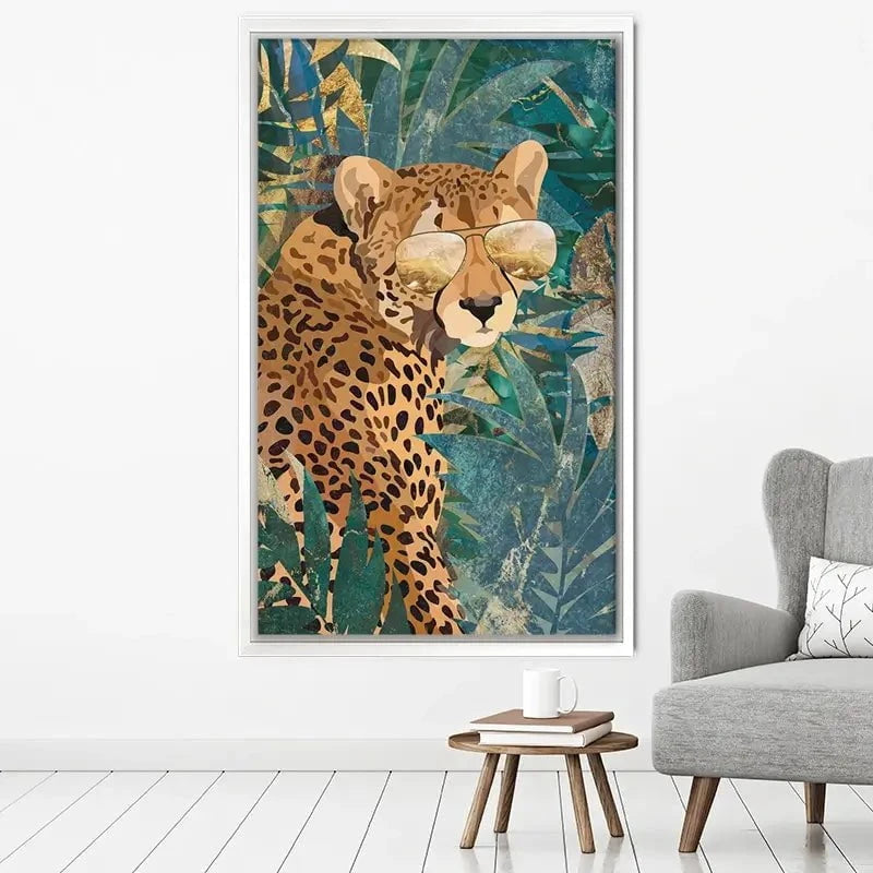 Cheetah Disguise Canvas Print Cheetah Disguise Canvas Print wall art product Sarah Manovski