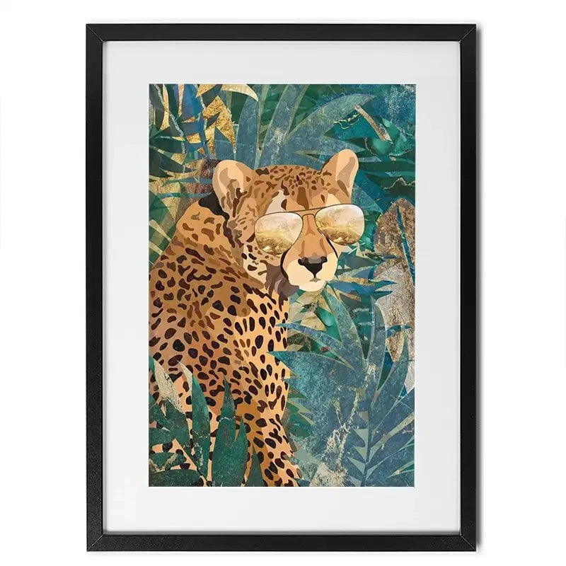Cheetah Disguise Framed Art Print Cheetah Disguise Framed Art Print wall art product Sarah Manovski