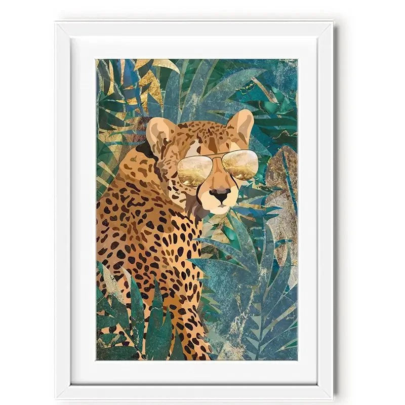 Cheetah Disguise Framed Art Print Cheetah Disguise Framed Art Print wall art product Sarah Manovski