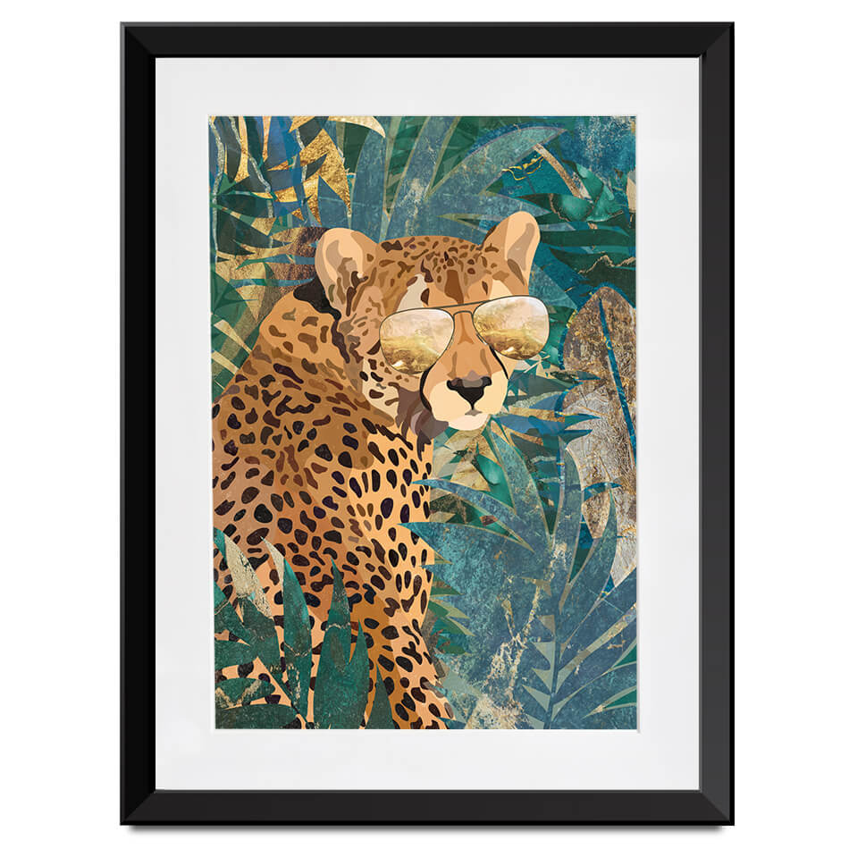 Cheetah Disguise Framed Art Print Cheetah Disguise Framed Art Print wall art product Sarah Manovski