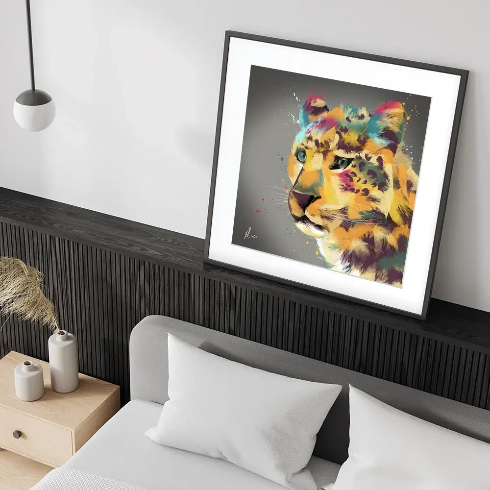 Cheetah Framed Art Print Cheetah Framed Art Print wall art product Aimee Linzi