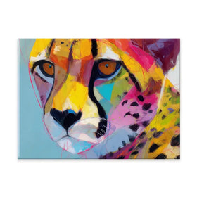 Cheetah Gaze Canvas Print Cheetah Gaze Canvas Print wall art product Chromatic Storm Studio