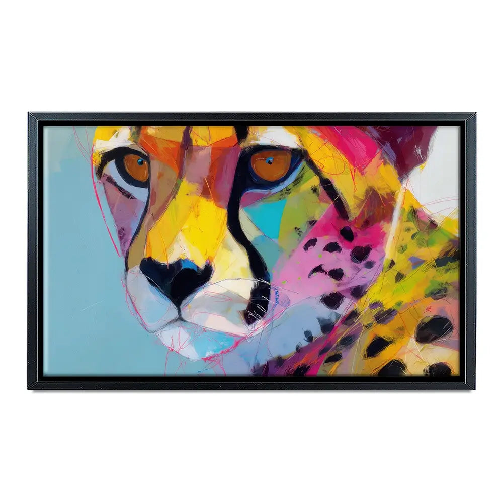 Cheetah Gaze Canvas Print Cheetah Gaze Canvas Print wall art product Chromatic Storm Studio