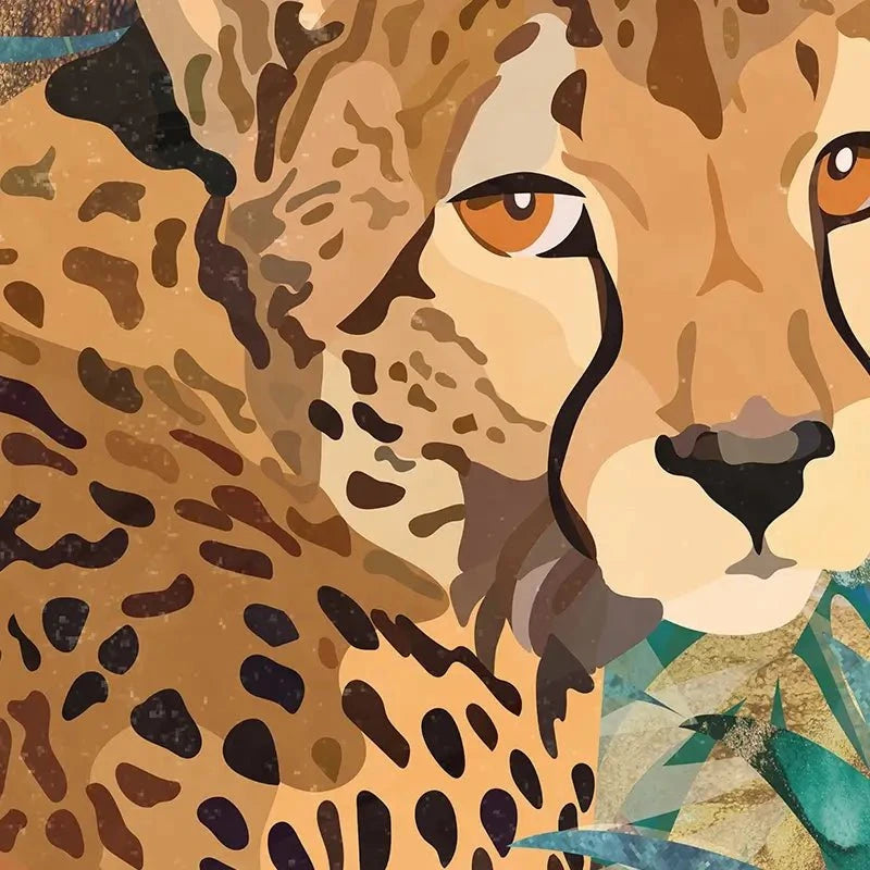 Cheetah In The Jungle Art Print Cheetah In The Jungle Art Print wall art product Sarah Manovski
