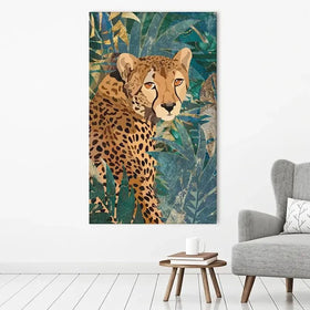 Cheetah In The Jungle Canvas Print Cheetah In The Jungle Canvas Print wall art product Sarah Manovski