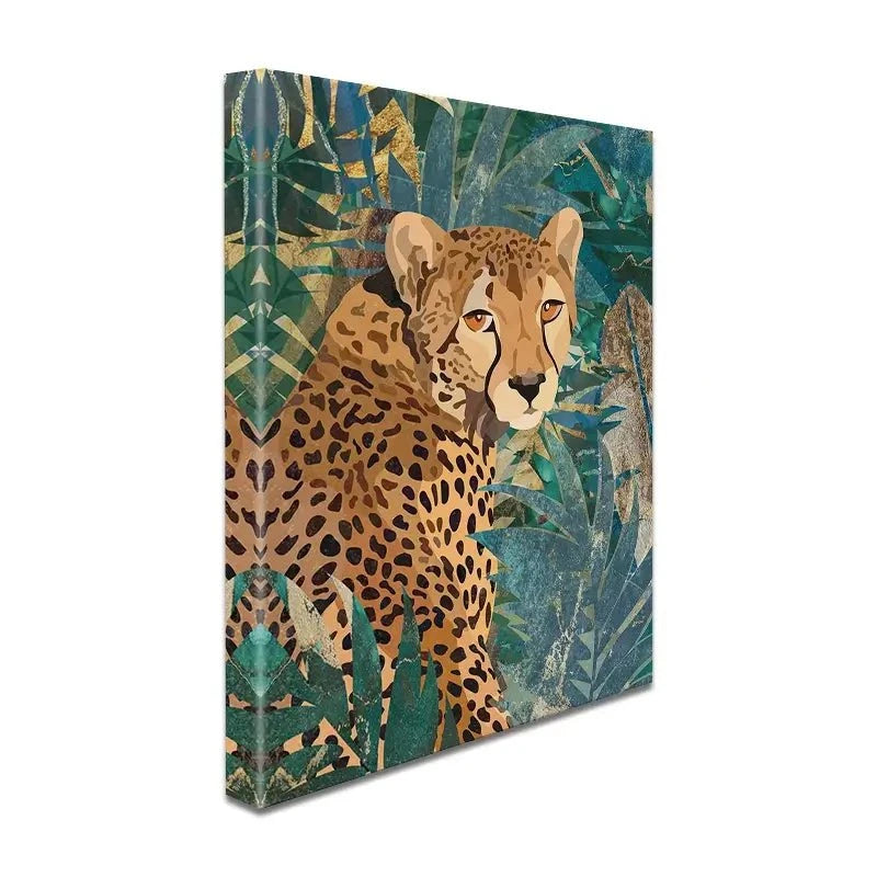 Cheetah In The Jungle Canvas Print Cheetah In The Jungle Canvas Print wall art product Sarah Manovski