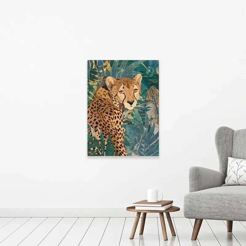 Cheetah In The Jungle Canvas Print Cheetah In The Jungle Canvas Print wall art product Sarah Manovski