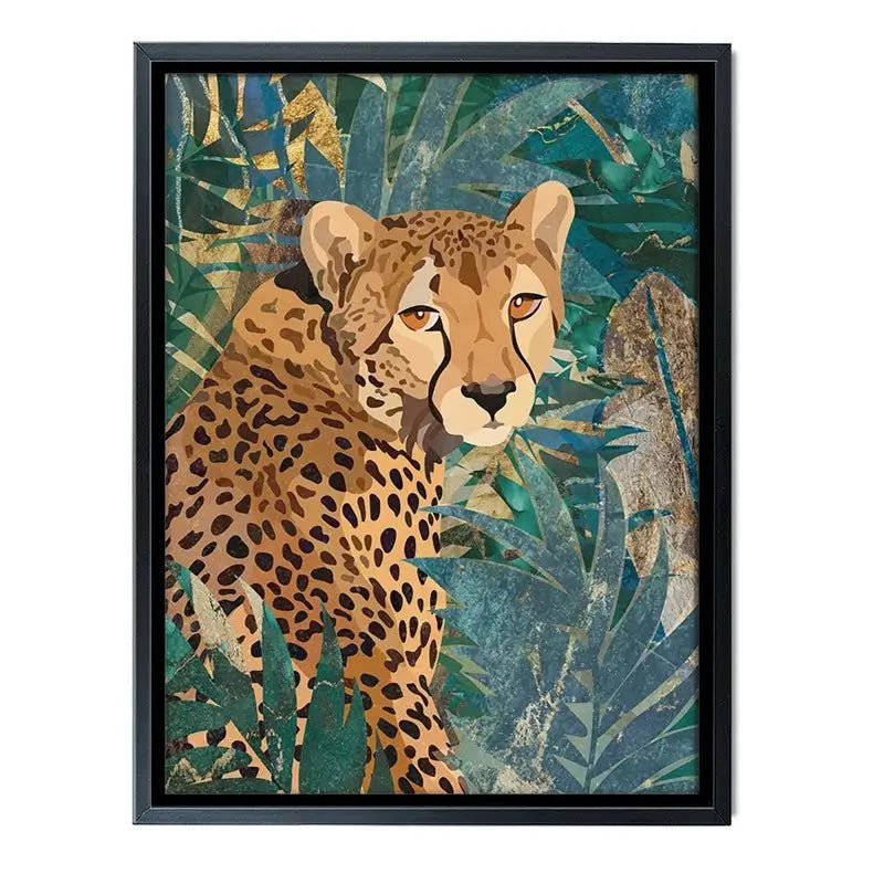 Cheetah In The Jungle Canvas Print Cheetah In The Jungle Canvas Print wall art product Sarah Manovski