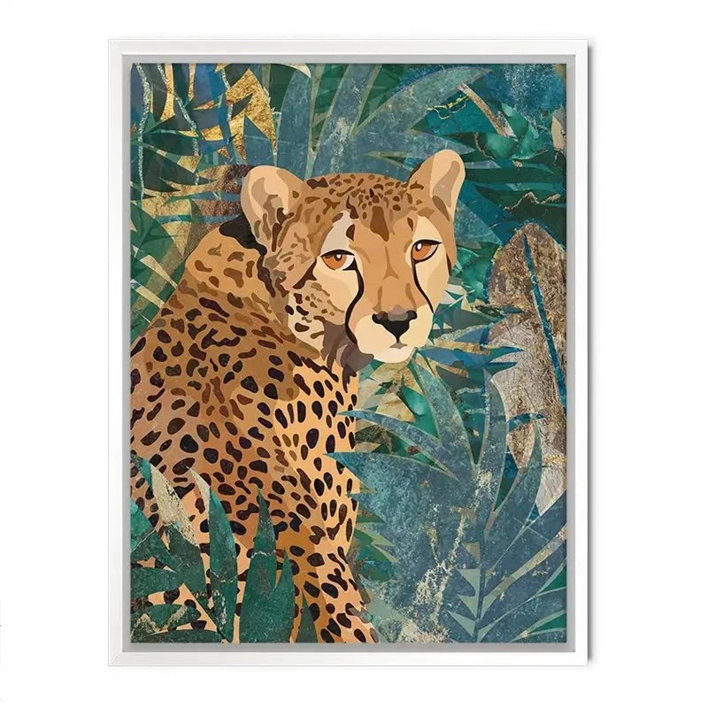 Cheetah In The Jungle Canvas Print Cheetah In The Jungle Canvas Print wall art product Sarah Manovski