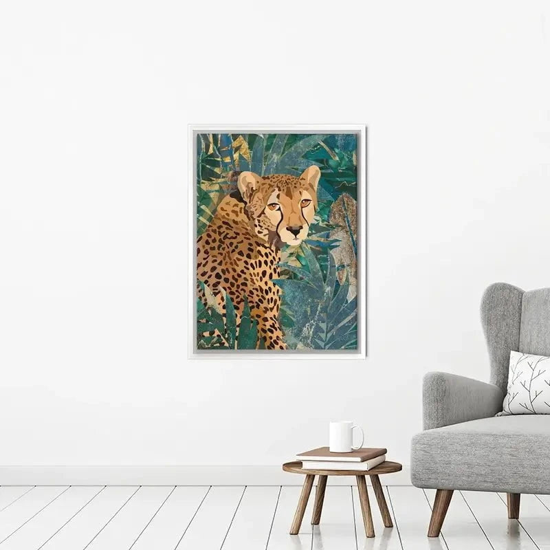 Cheetah In The Jungle Canvas Print Cheetah In The Jungle Canvas Print wall art product Sarah Manovski