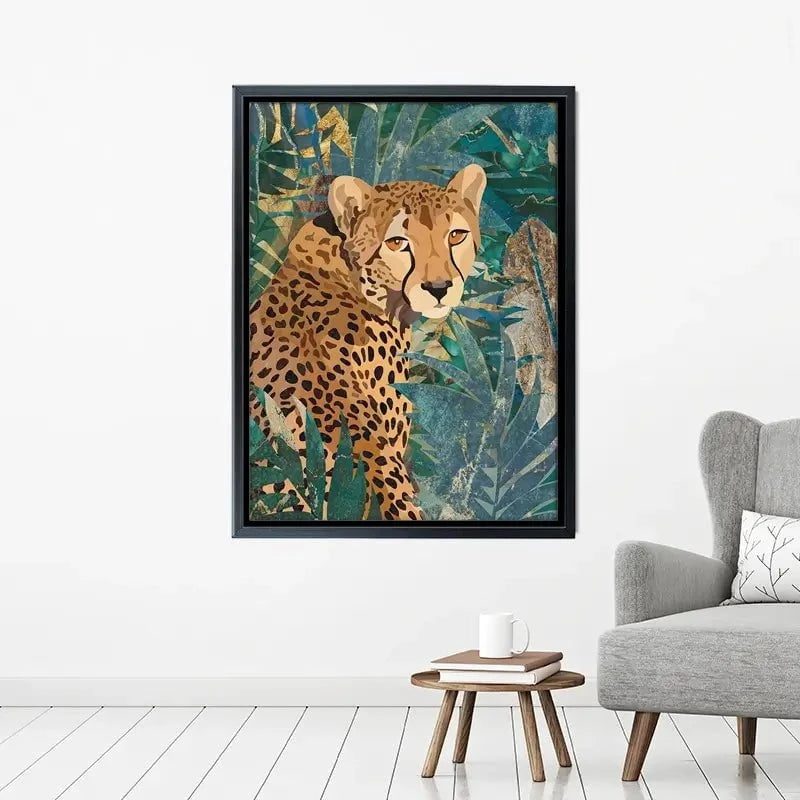 Cheetah In The Jungle Canvas Print Cheetah In The Jungle Canvas Print wall art product Sarah Manovski