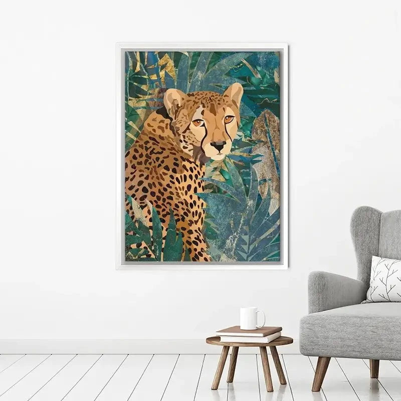 Cheetah In The Jungle Canvas Print Cheetah In The Jungle Canvas Print wall art product Sarah Manovski