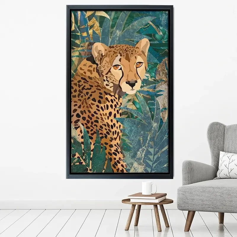 Cheetah In The Jungle Canvas Print Cheetah In The Jungle Canvas Print wall art product Sarah Manovski