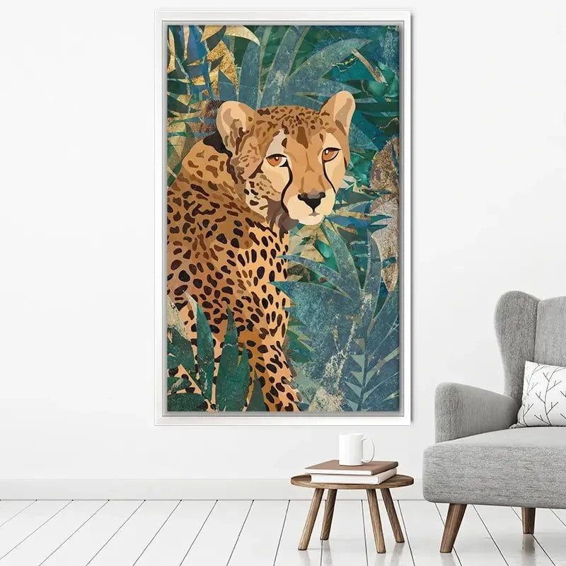 Cheetah In The Jungle Canvas Print Cheetah In The Jungle Canvas Print wall art product Sarah Manovski