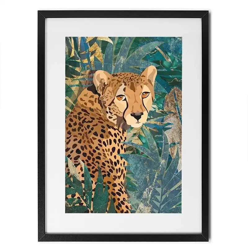Cheetah In The Jungle Framed Art Print Cheetah In The Jungle Framed Art Print wall art product Sarah Manovski