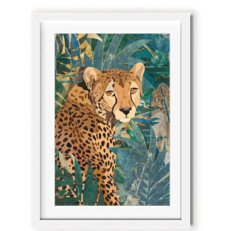 Cheetah In The Jungle Framed Art Print Cheetah In The Jungle Framed Art Print wall art product Sarah Manovski