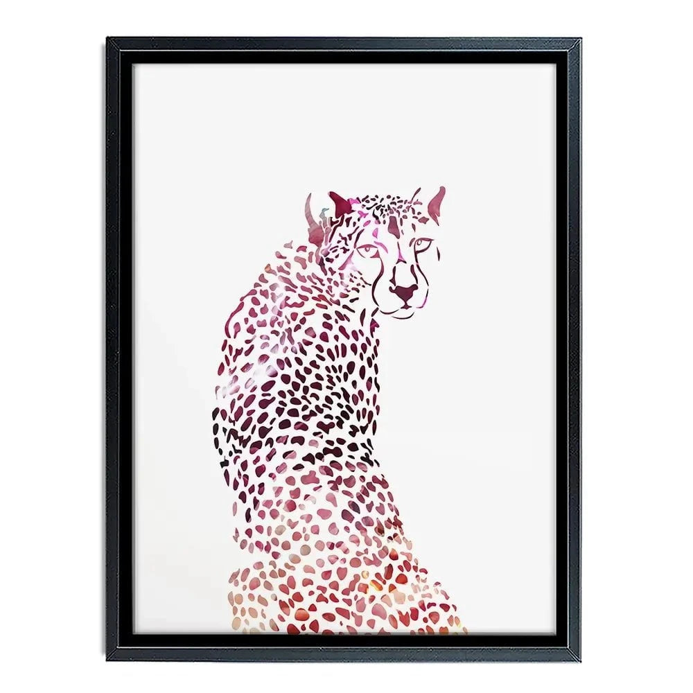 Cheetah On White Canvas Print Cheetah On White Canvas Print wall art product Sarah Manovski