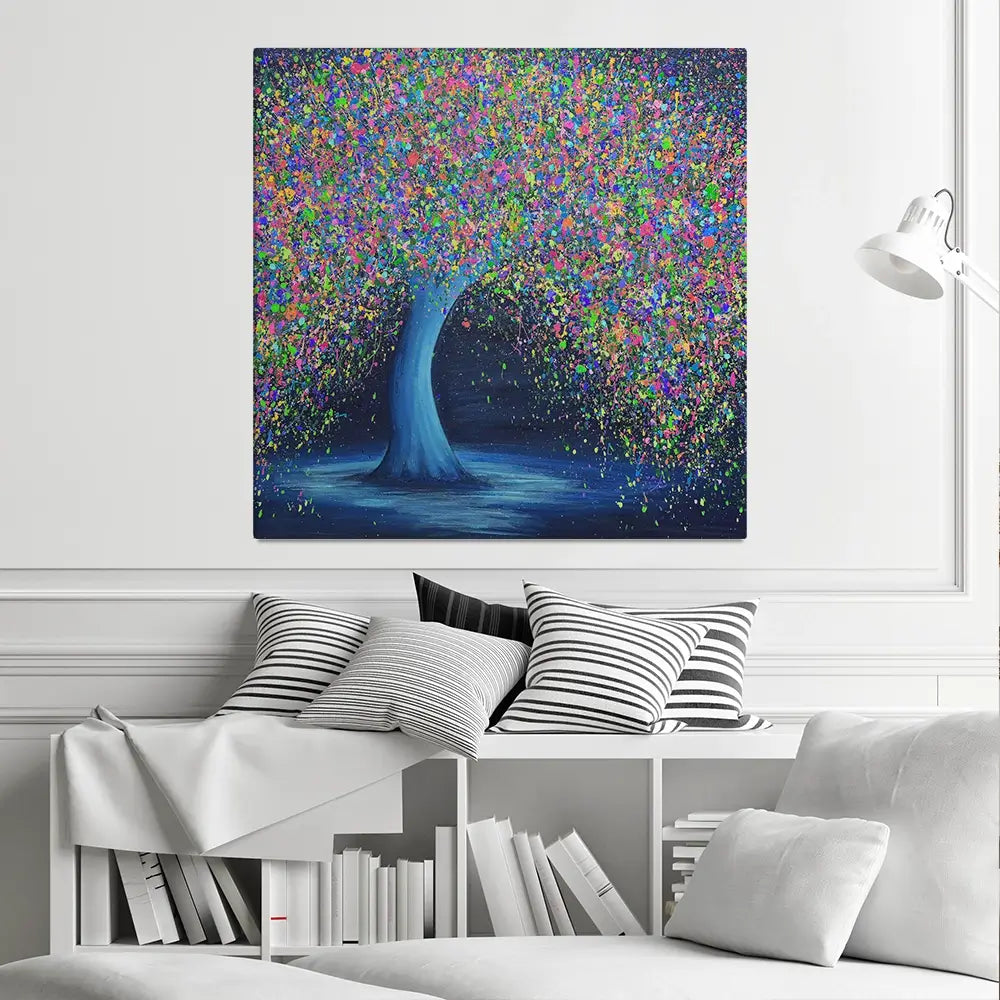 Cherished Love Square Canvas Print Cherished Love Square Canvas Print wall art product Jo Gough
