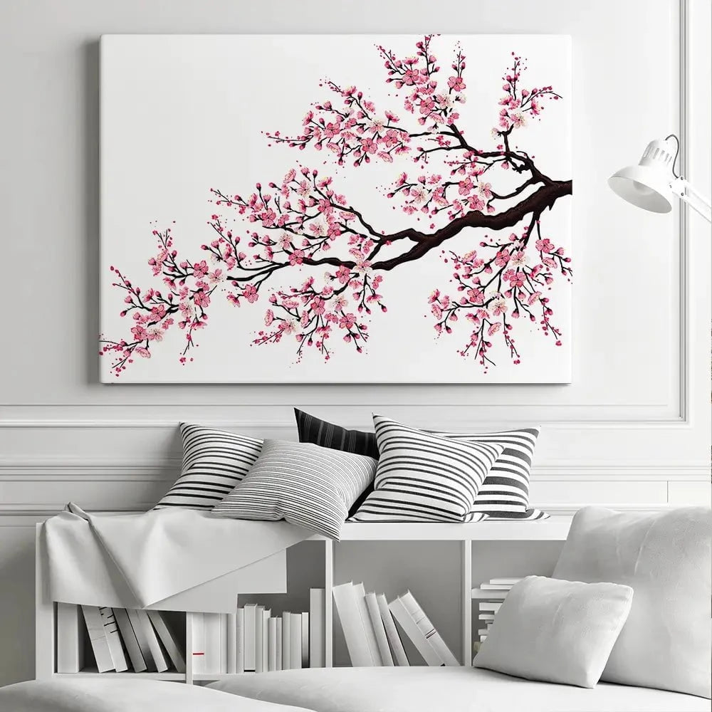 Cherry Blossom Branch Canvas Print Cherry Blossom Branch Canvas Print wall art product fresher / Shutterstock