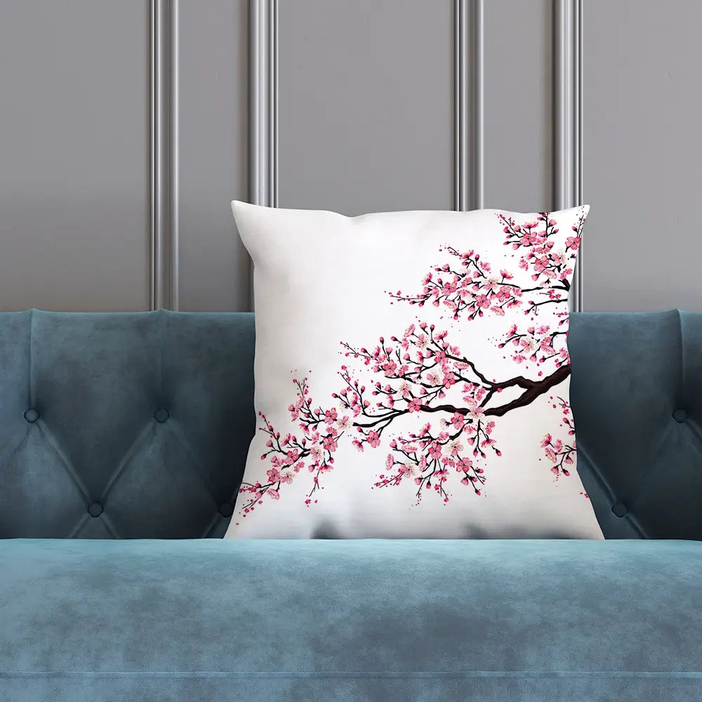 Cherry Blossom Branch Cushion Cherry Blossom Branch Cushion wall art product fresher / Shutterstock