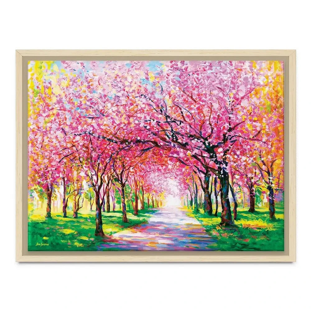 Cherry Blossom Forest Canvas Print Cherry Blossom Forest Canvas Print wall art product Leon Devenice