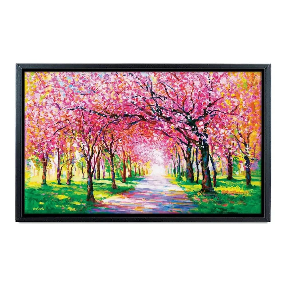 Cherry Blossom Forest Canvas Print Cherry Blossom Forest Canvas Print wall art product Leon Devenice