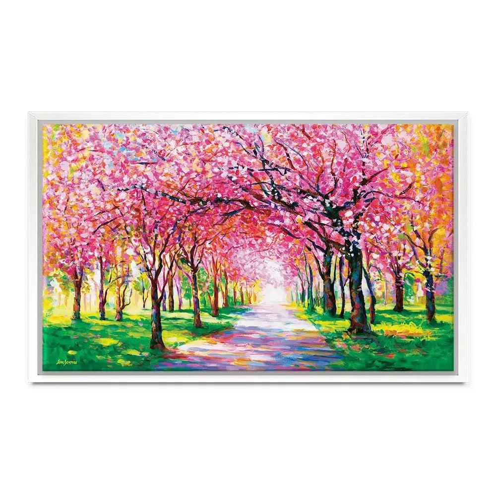 Cherry Blossom Forest Canvas Print Cherry Blossom Forest Canvas Print wall art product Leon Devenice