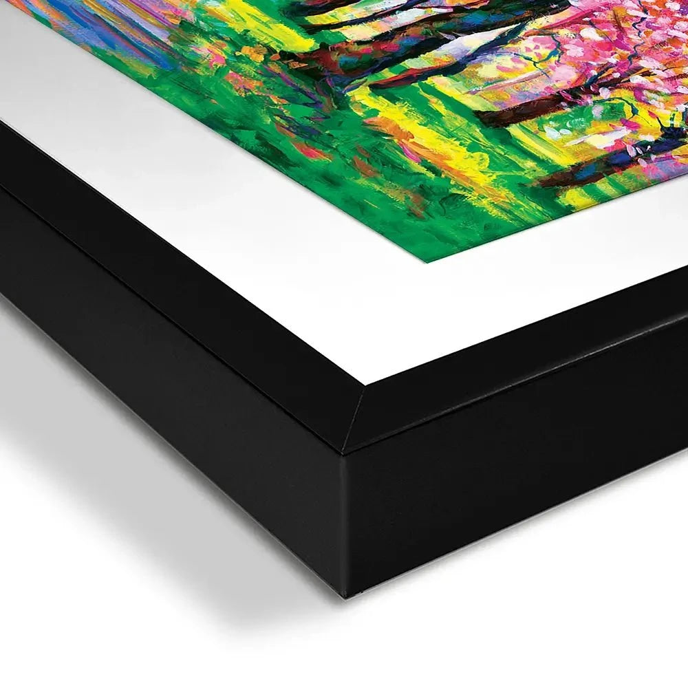 Cherry Blossom Forest Framed Art Print Cherry Blossom Forest Framed Art Print wall art product Leon Devenice