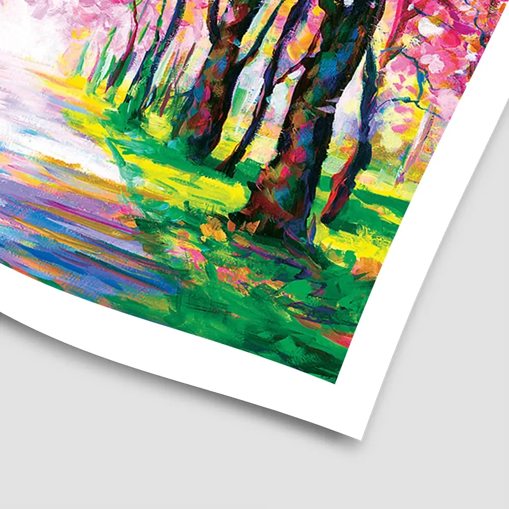 Cherry Blossom Forest Square Art Print Cherry Blossom Forest Square Art Print wall art product Leon Devenice