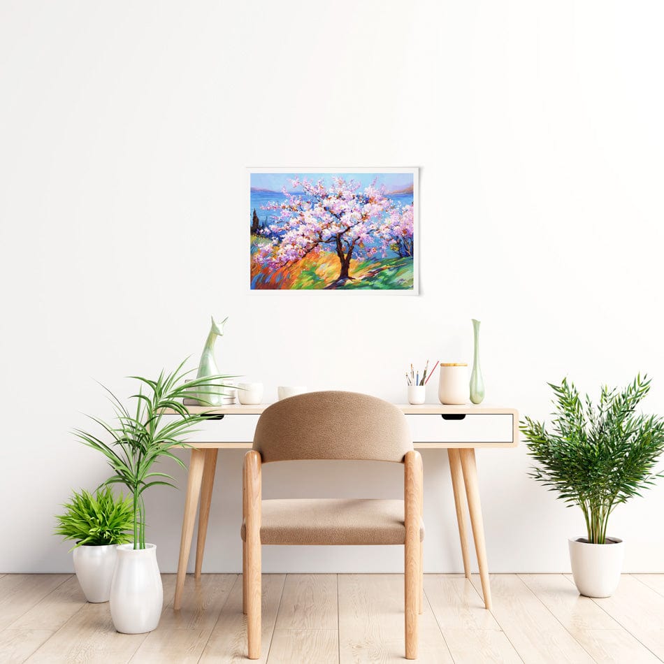 Cherry Blossom Glory Art Print wall art product / Shutterstock