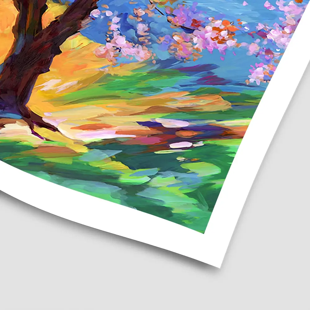 Cherry Blossom Glory Square Art Print Cherry Blossom Glory Square Art Print wall art product Art Print Shop