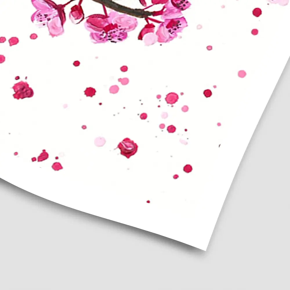 Cherry Blossom Splash Art Print Cherry Blossom Splash Art Print wall art product Emma LC Art