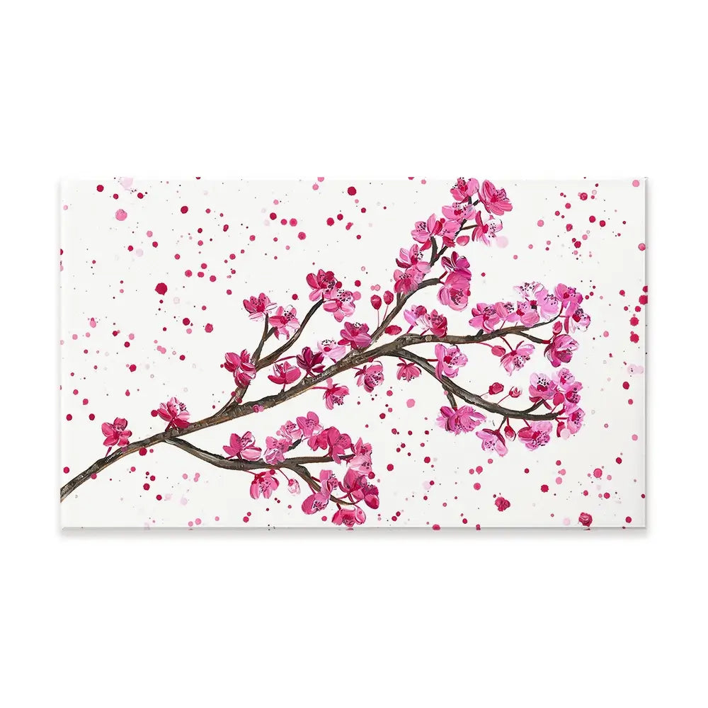 Cherry Blossom Splash Canvas Print Cherry Blossom Splash Canvas Print wall art product Emma LC Art