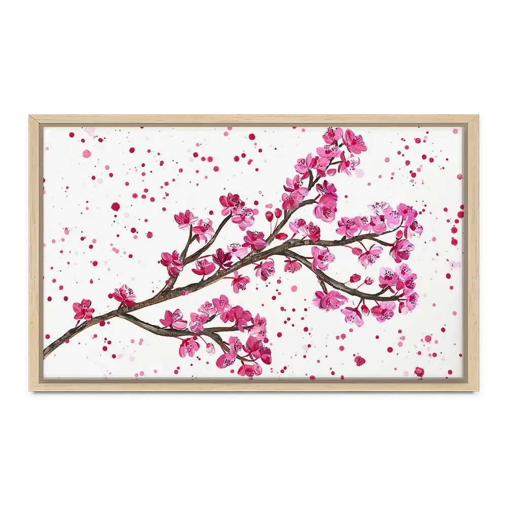 Cherry Blossom Splash Canvas Print Cherry Blossom Splash Canvas Print wall art product Emma LC Art