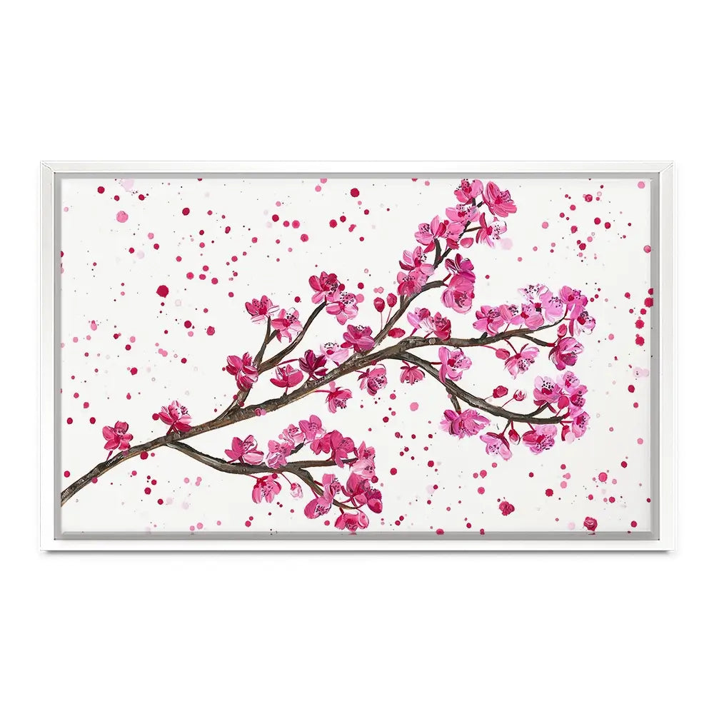 Cherry Blossom Splash Canvas Print Cherry Blossom Splash Canvas Print wall art product Emma LC Art