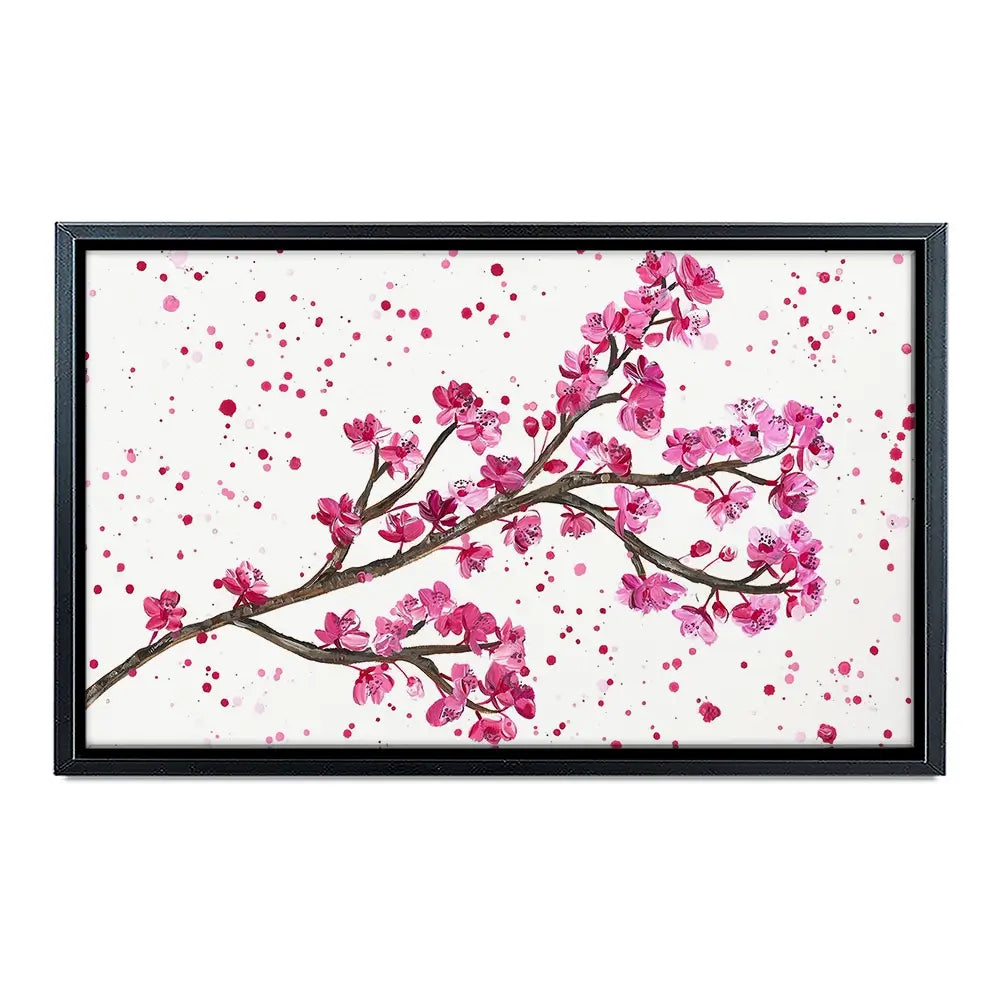 Cherry Blossom Splash Canvas Print Cherry Blossom Splash Canvas Print wall art product Emma LC Art